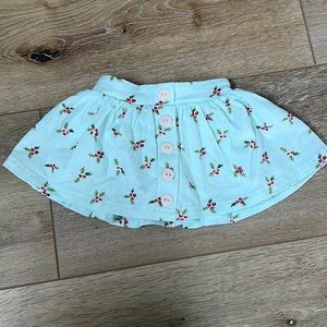 Mistletoe kid skort